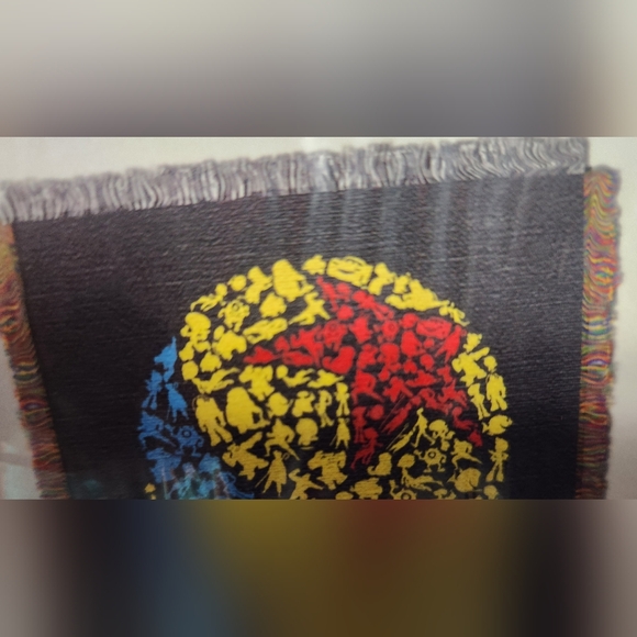 DISNEY, 100 ANNIVERSARY METALLIC WOVEN TAPESTRY THROW, #605 OF 1403,LIMITED ED. - Picture 3 of 14